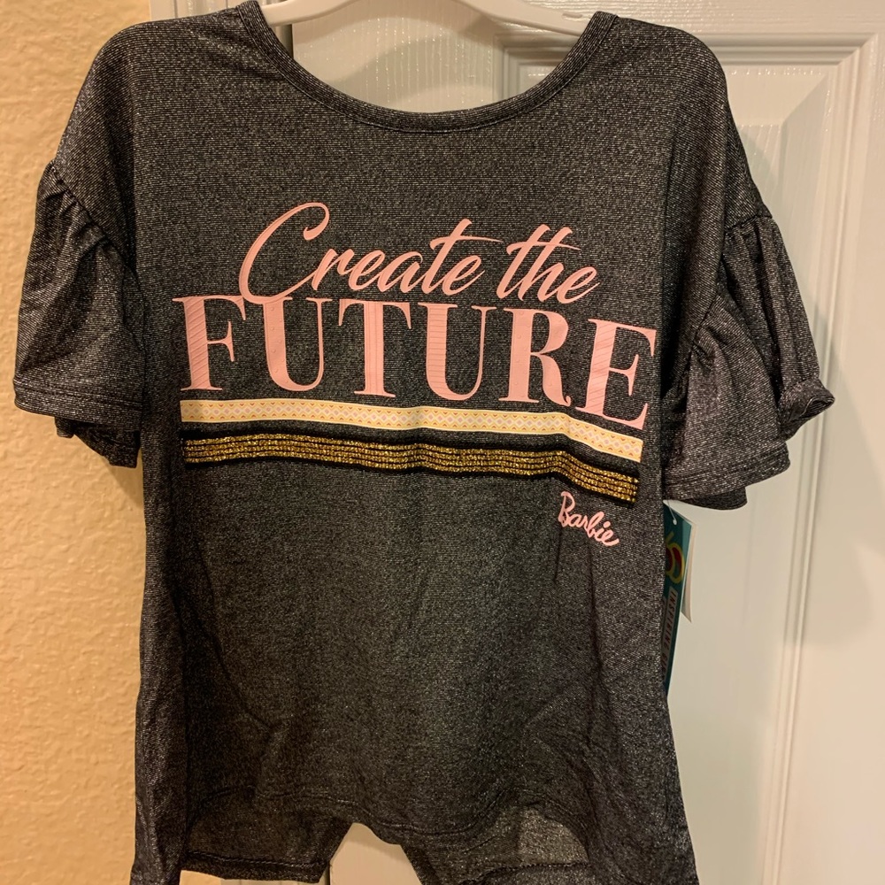 Girls Barbie Create The Future T shirt size 6/6X